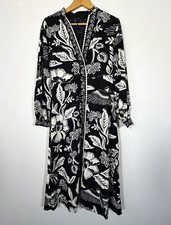 Christian Lacroix NWT Bird Floral Linen Blend Maxi Dress Size S picture