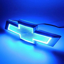 5D LED Chevrolet Sedan Tail Emblem Logo Light Badge Lamp Blue Not for Truck picture