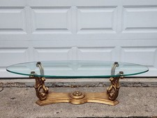 Mid-20th Century Vintage Weiman Hollywood Regency Glass Surfboard Coffee Table picture