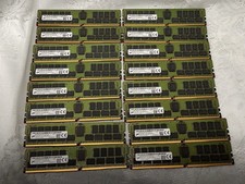 Lot of 16 Micron MTA36ASF4G72PZ-2G6E 32GB DDR4-2666 ECC RDIMM Server Memory. #01 picture