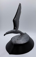 Antique 1920s 1930s Flying Goose Bird Hood Ornament Radiator Mascot  picture