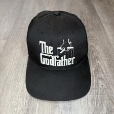 Vintage 1995 The Godfather Paramount Pictures Black Snapback Hat Cap 90s picture