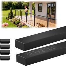 Cuttable Stainless Steel Cable Railing Handrail - 2 Pack for Deck & Stairs picture