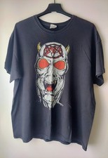 1986-87 Slayer Concert T-Shirt Tour Reign in Blood Criminally Insane 00s Reprint picture