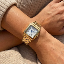 Steel by Design 18K Gold Plated Stainless Steel Watch New Battery picture