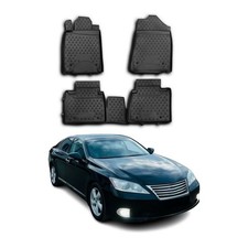 OMAC Floor Mats Liner for Lexus ES 350 2007-2012 Black TPE All-Weather 4 Pcs picture