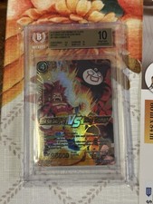 Bandai DBS Card Game SS4 Son Goku (Mini) VS King Gomah CR BT28-144 picture