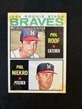 1964 Topps - High # Phil Niekro, Phil Roof #541 (RC) Sharp But Has Tape Corners picture