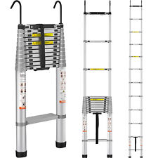 VEVOR Telescoping Ladder Aluminum Extension Step 15 ft Multi-purpose Portable picture