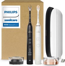 Electric Toothbrushes Sonicare 9000 Diamond Clean 2pk Black & Rose Gold/White picture