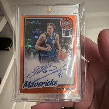 Dirk Nowitzki 2025-26 Topps Chrome Update 1980-81 Topps Auto Orange 06/25 [8hk picture