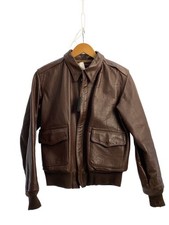 J.A. Dubow Flight Jacket/38/Leather/Brw/30-415 5941 picture