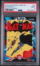 2025 KAKAWOW AURA DC BATMAN #1 DEBUT COVERS #1 PSA 9 picture