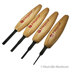 Flexcut #MT100 4-Piece Chisel Micro Tool Set picture