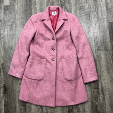 Vintage Renfrew Pink Mohair Trench Coat Jacket Made in USA Sz 10 picture