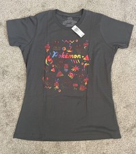 Boxlunch Pokemon Foil Icon Tee Size XL NWT T-Shirt Charizard Pikachu Grey picture