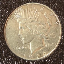 1926-S Peace Silver Dollar – Genuine Circulated US Silver Coin – 26.64g picture