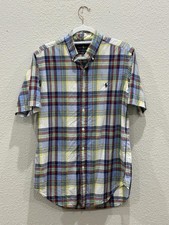 Polo Ralph Lauren Short-Sleeve Madras Plaid Button-Down Shirt Class Fit - Small picture