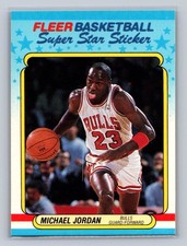 1988-89 Fleer Superstar Sticker - Michael Jordan #7 picture