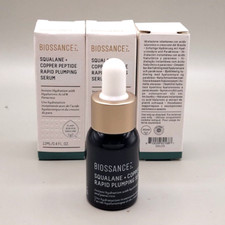3 X BIOSSANCE SQUALANE + COPPER PEPTIDE RAPID PLUMPING SERUM NIB 0.4OZ/12ML*3 picture