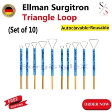 Ellman Surgitron Triangle Loop Electrode all sizes 10 Pcs Reusable-Tungsten Tip picture