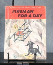 Fireman For A Day 1964 Melmont Vintage Childrens Book Ex Library Illustrated picture