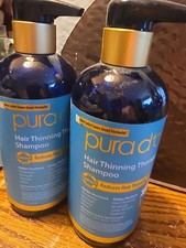 PURA D'OR Hair Thinning Therapy Shampoo 16 oz 3 Pack New Unisex,   picture