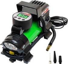 epauto 12V DC Portable Air Compressor Pump, Digital Tire Inflator 12V, Green picture