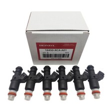 6X Genuine Honda FUEL INJECTORS OEM 16450-RCA-A01 FOR ACURA MDX TL Accord Pilot picture