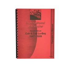 Operators Manual Reprint For 1947-1959 Farmall Cub Tractor picture