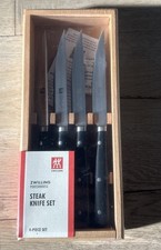 Zwilling J. A. Henckels Porterhouse 4 Pc. Steak Knife set BRAND NEW picture