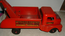 Vintage 1950 Structo Towing Service Pressed Steele Wrecker Truck picture