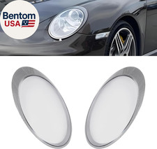 1 Pair Front Headlights Headlamps Lens Covers for 2006-2012 Porsche Carrera 997 picture