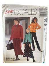 McCall's 9019 Jacket Pants Skirt Size E 14-18 90s Vintage Petite picture