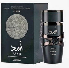 Asad Elixir by Lattafa, 3.4 oz EDP Spray for Men. picture