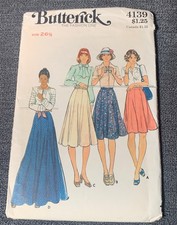 Butterick 4139 Sewing Pattern Womens Skirt 4 Styles Size 26.5 Waist Uncut picture
