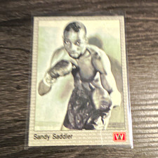 AW Sport 1991 All World Boxing Sandy Saddler #33 Boxing Card Base Set Vintage picture