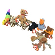 Vintage McDonalds TY Teenie Beanie Babies Lot of 8 Happy Meal Toys 1990s Tags picture