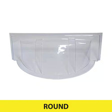 New Window Well Cover 39 in Round Clear Plastic Basement Egress Rain Debris picture