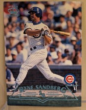 1998 Pacific Crown PLATINUM BLUE #256 Ryne Sandberg Cubs IMPOSSIBLE PARALLEL /67 picture