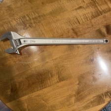 Sears Craftsman 24” 600 MM Satin Finish Adjustable Wrench  44608 NOS 🇺🇸 picture