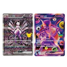 Pokémon S-Chinese 30th Celebration 30thC-128/103＆134 Mewtwo ex 2‑Card Set NM picture