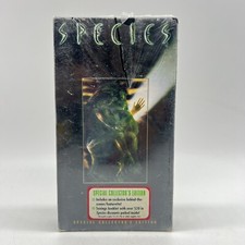 Species Sealed aSci-Fi/Horror VHS 1995 Letter-Box Edition Water Marks New Damage picture