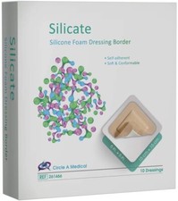 Silicate Silicone Foam Dressing Border (6 x 6) picture