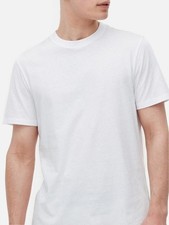 Primark Shirt Mens Medium White Basic Crewneck Cotton Tee Regular Fit M New Tags picture