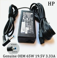 Genuine OEM 65W HP AC Adapter Charger blue tip 19.5V 3.33A Pavilion 710412-001 picture