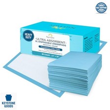 Heavy Duty Disposable Underpads 24x36 30 Pack 5 Layer Polymer Waterproof picture