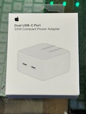 Genuine Apple 35W Dual USB-C Port Compact Power Adapter MNWM3AM/A A2571 picture