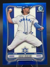 2026 Bowman Chrome - Wbc Flag Refractor Variations Dean Kremer #WBC-14 Blue... picture