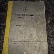 original Mercedes-Benz 190 SL Instruction Manual (Edition G) picture